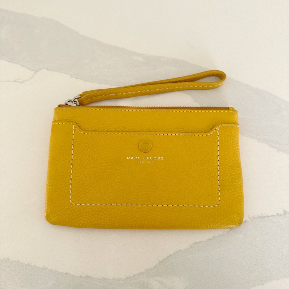 Marc Jacobs Yellow Leather Wristlet